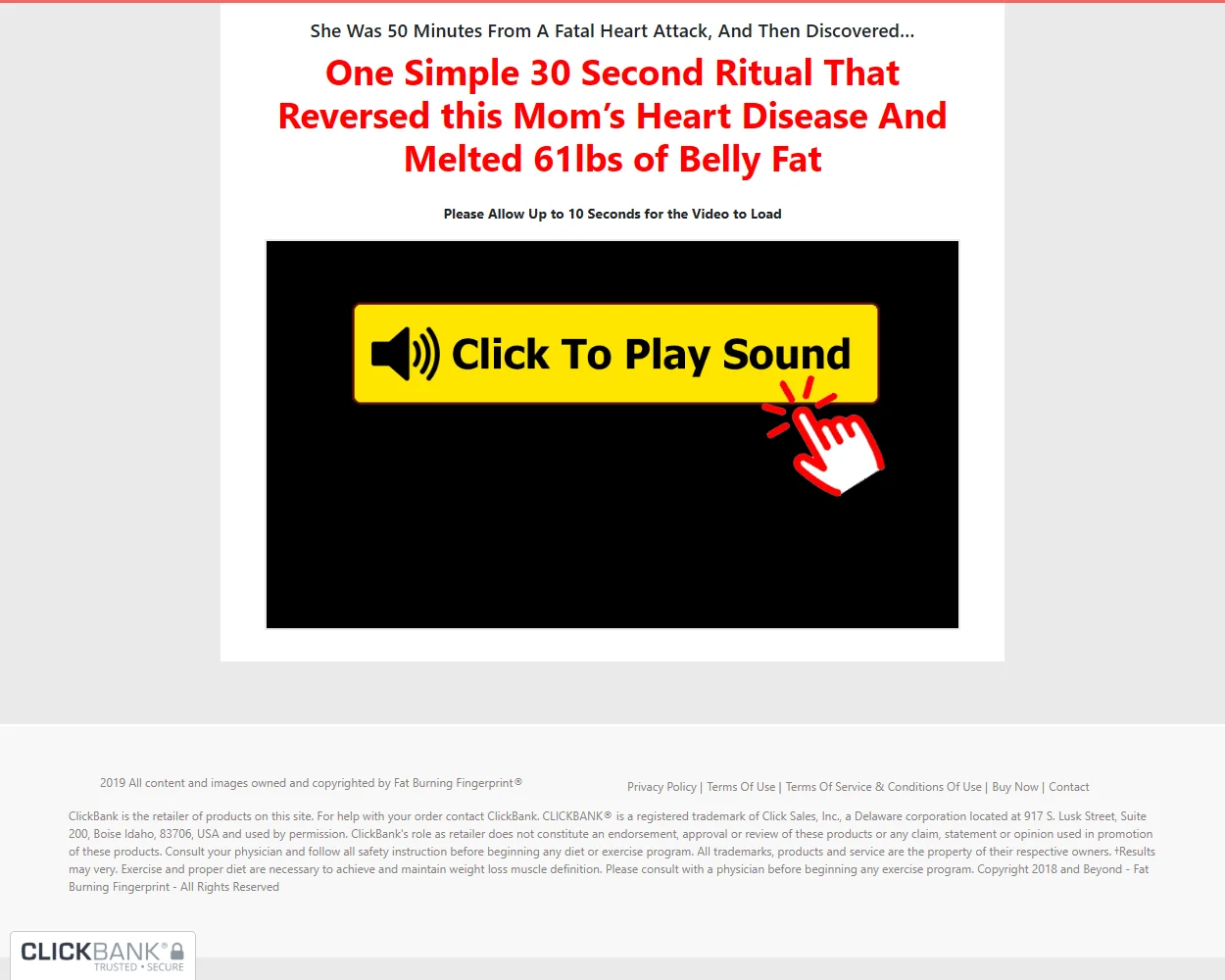 Fat Burning Fingerprint features