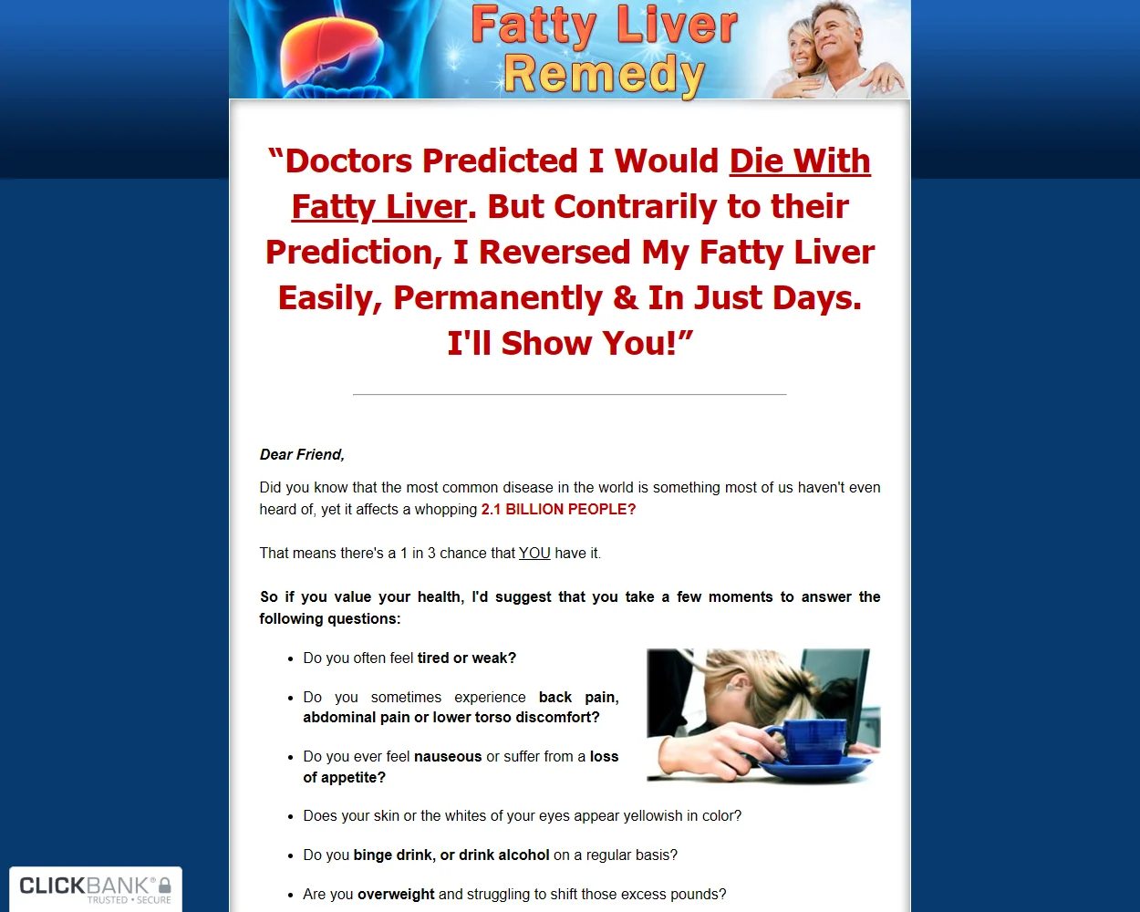 Fatty Liver Remedy features