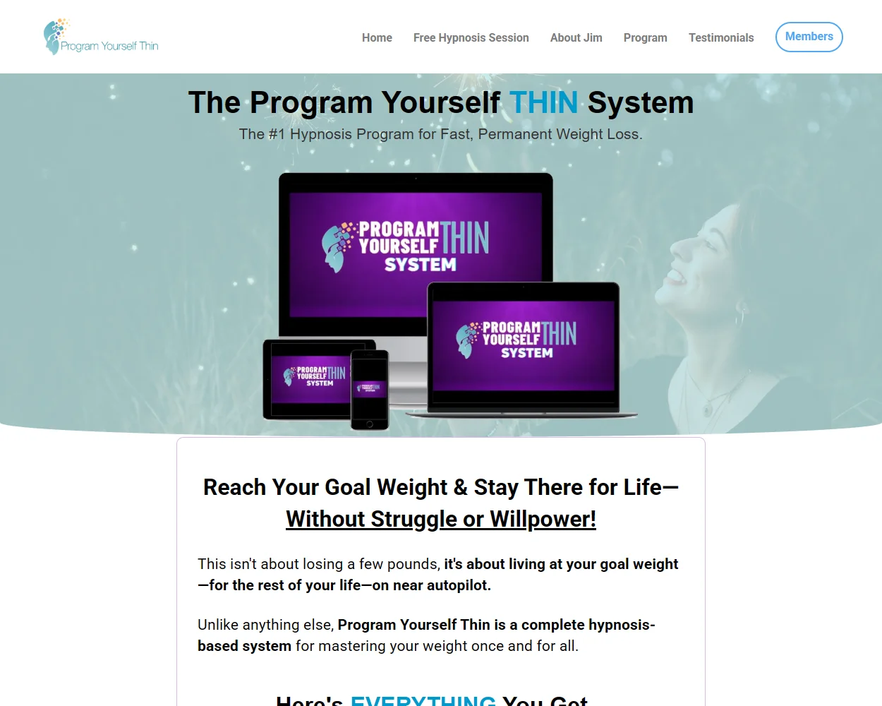 Program Yourself Thin features