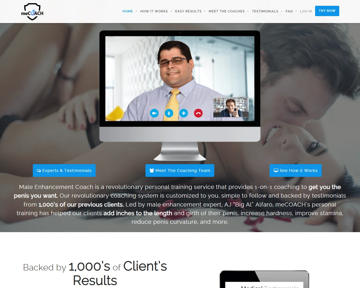 Male Enhancement Coach features