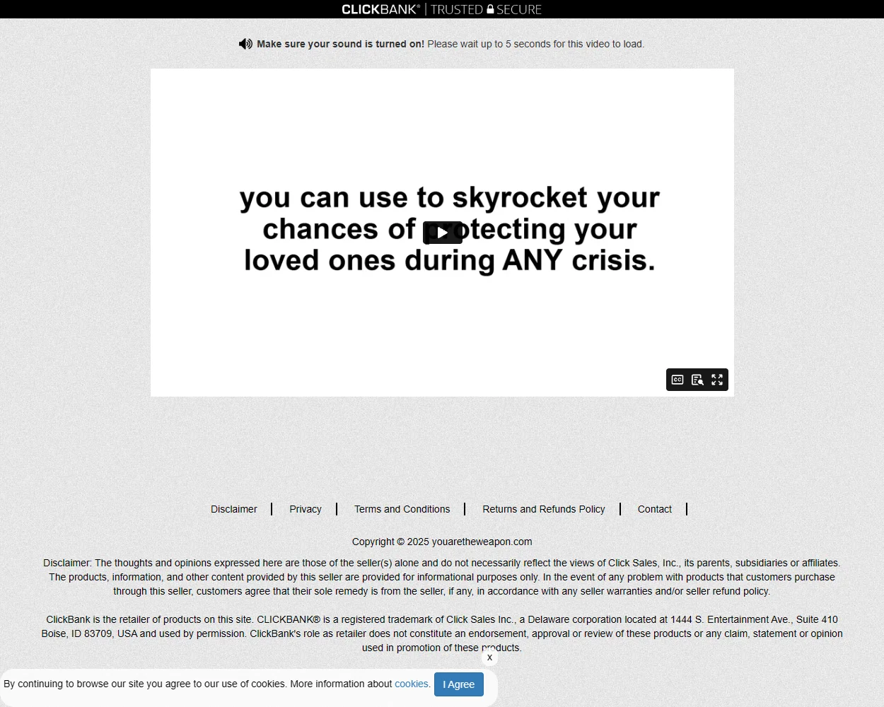 You Are The Weapon features