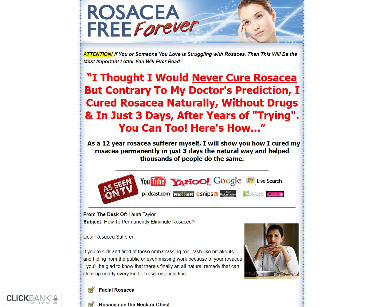 Rosacea Free Forever features