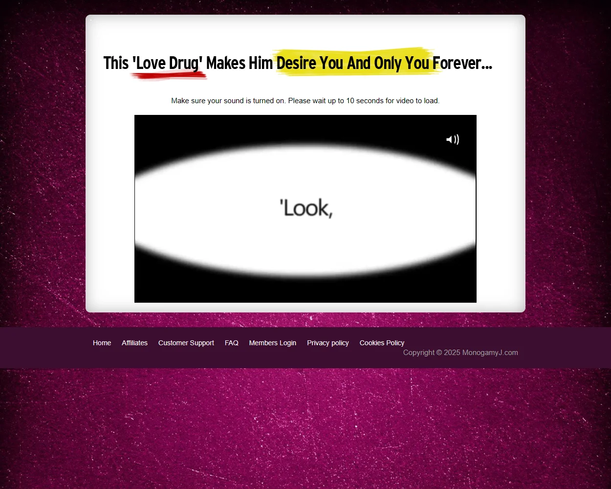 Make Him a Monogamy Junkie features