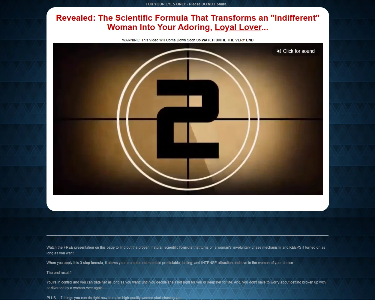 Attract and Keep Her features