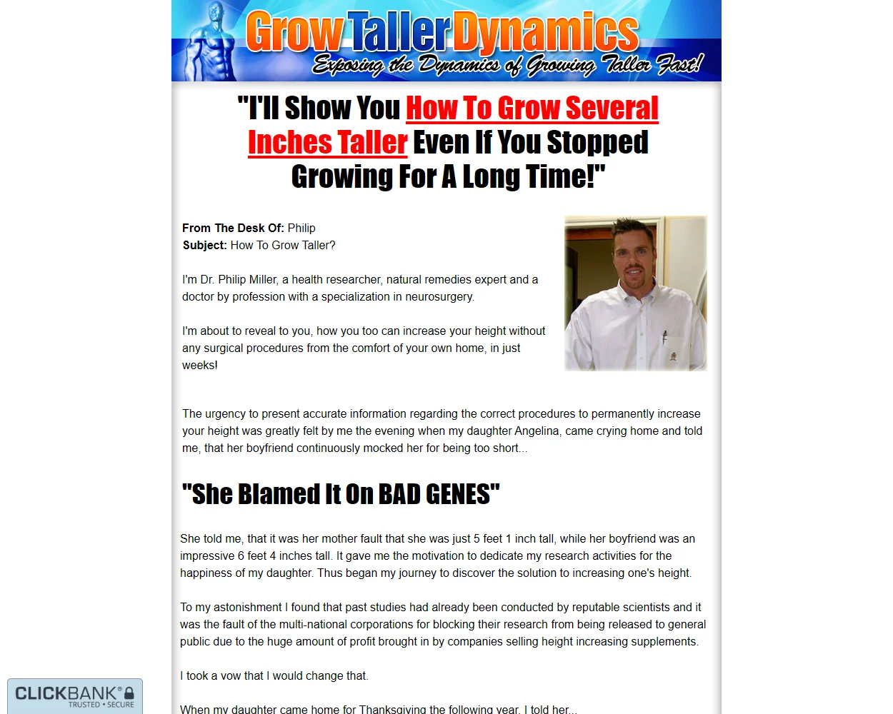 Grow Taller Dynamics features