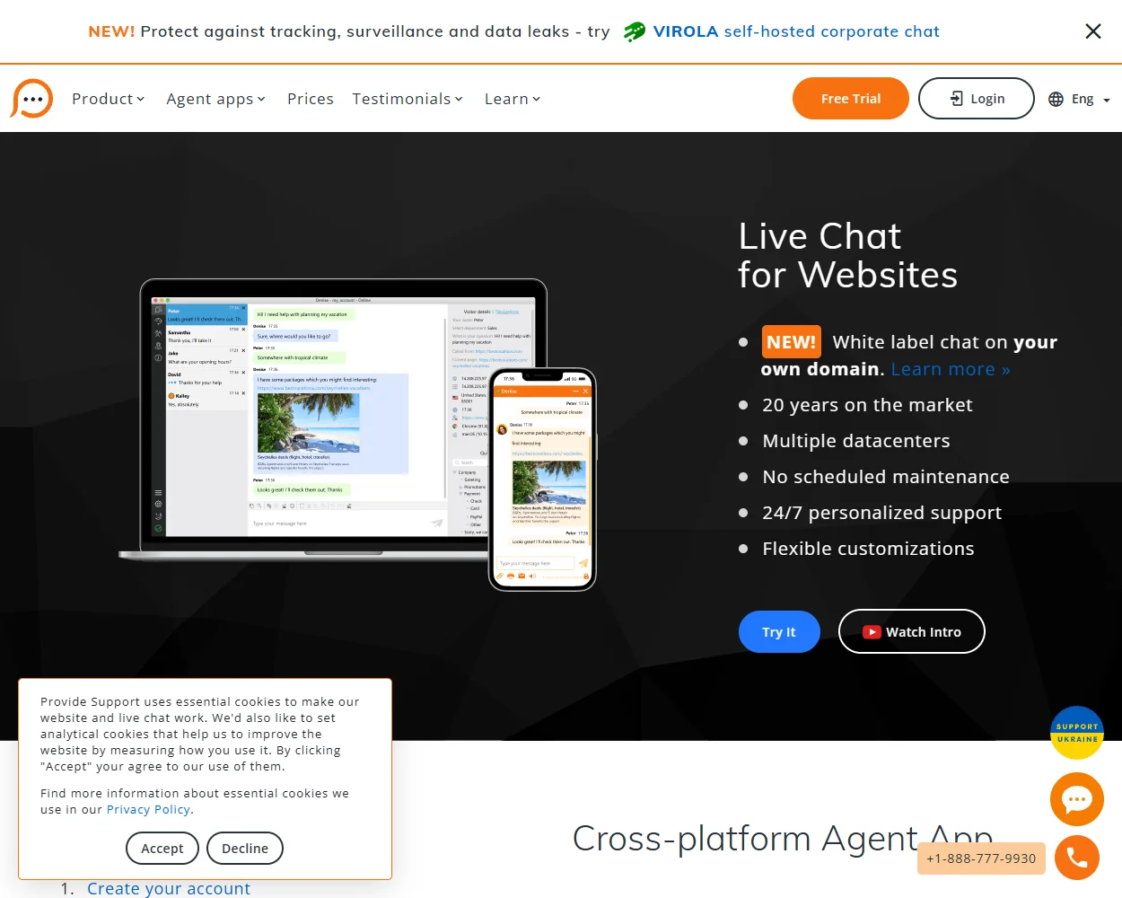 ProvideSupport features