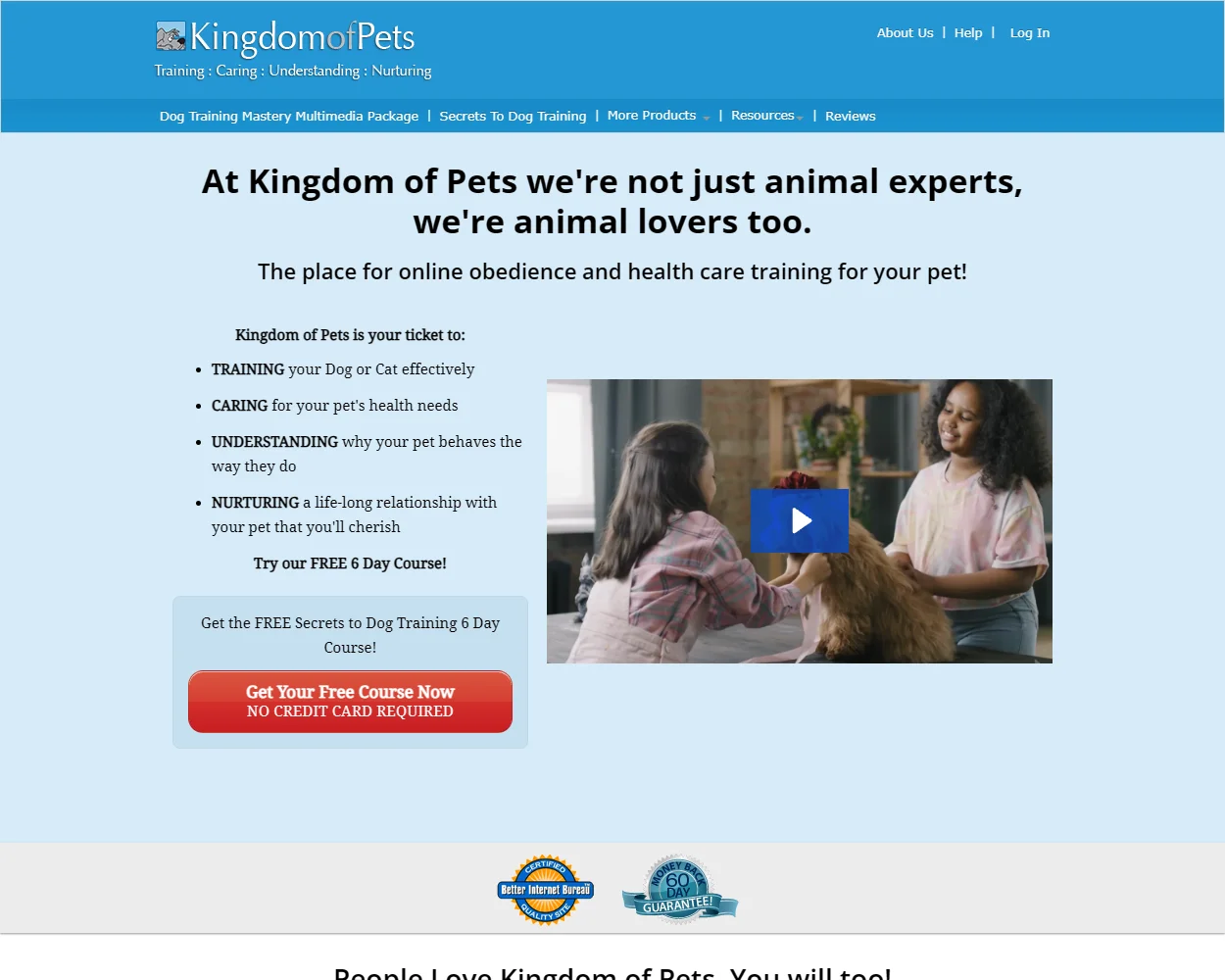 Kingdom of Pets features