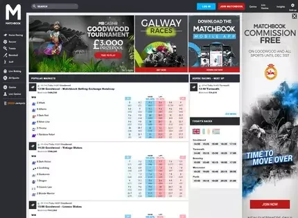 Matchbook.com features