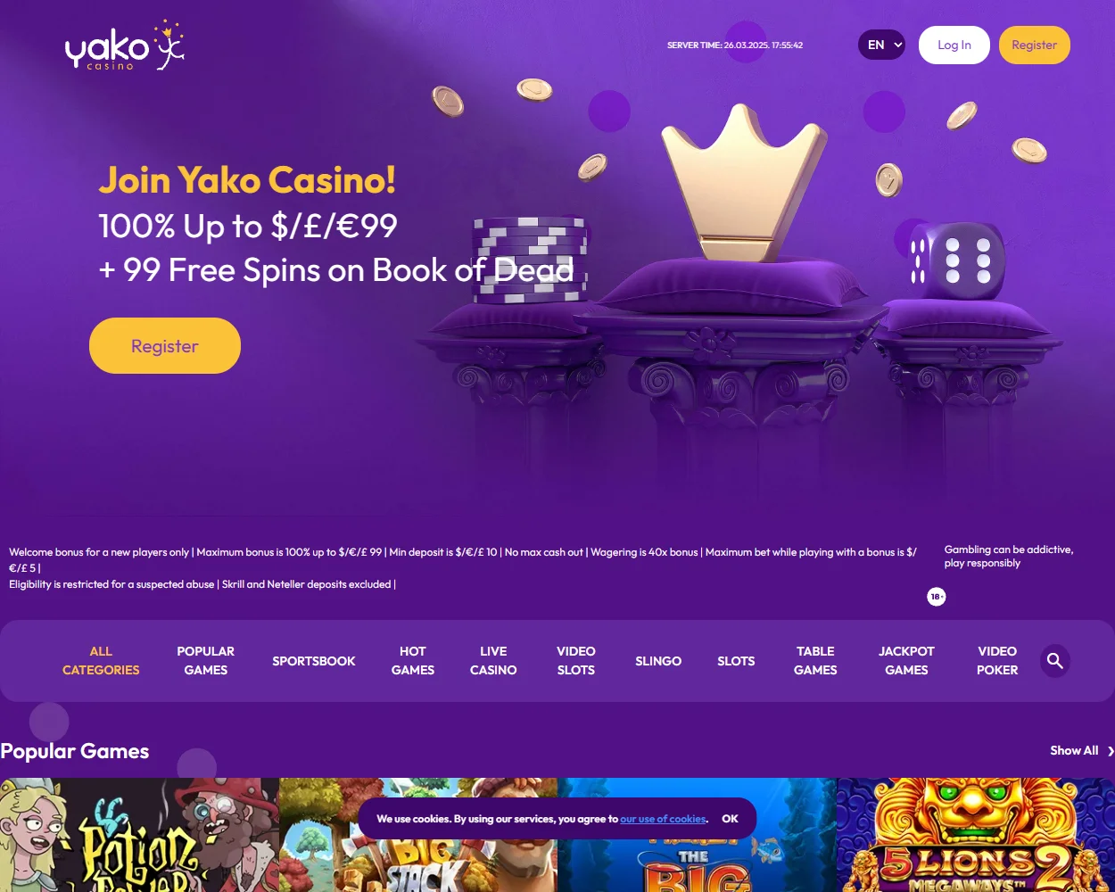 Yako Casino features