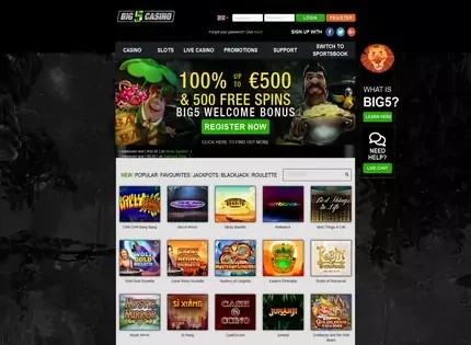 Big 5 Casino features