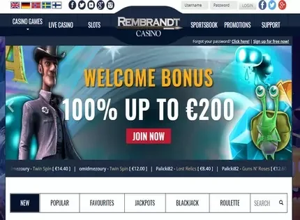 Rembrandt Casino features