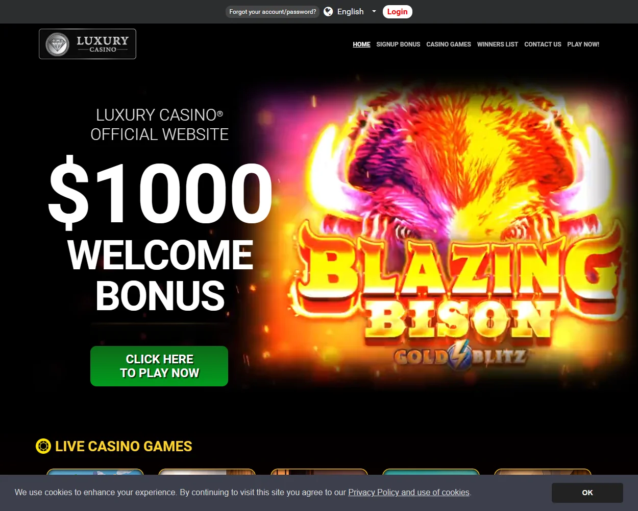 Luxury Casino features