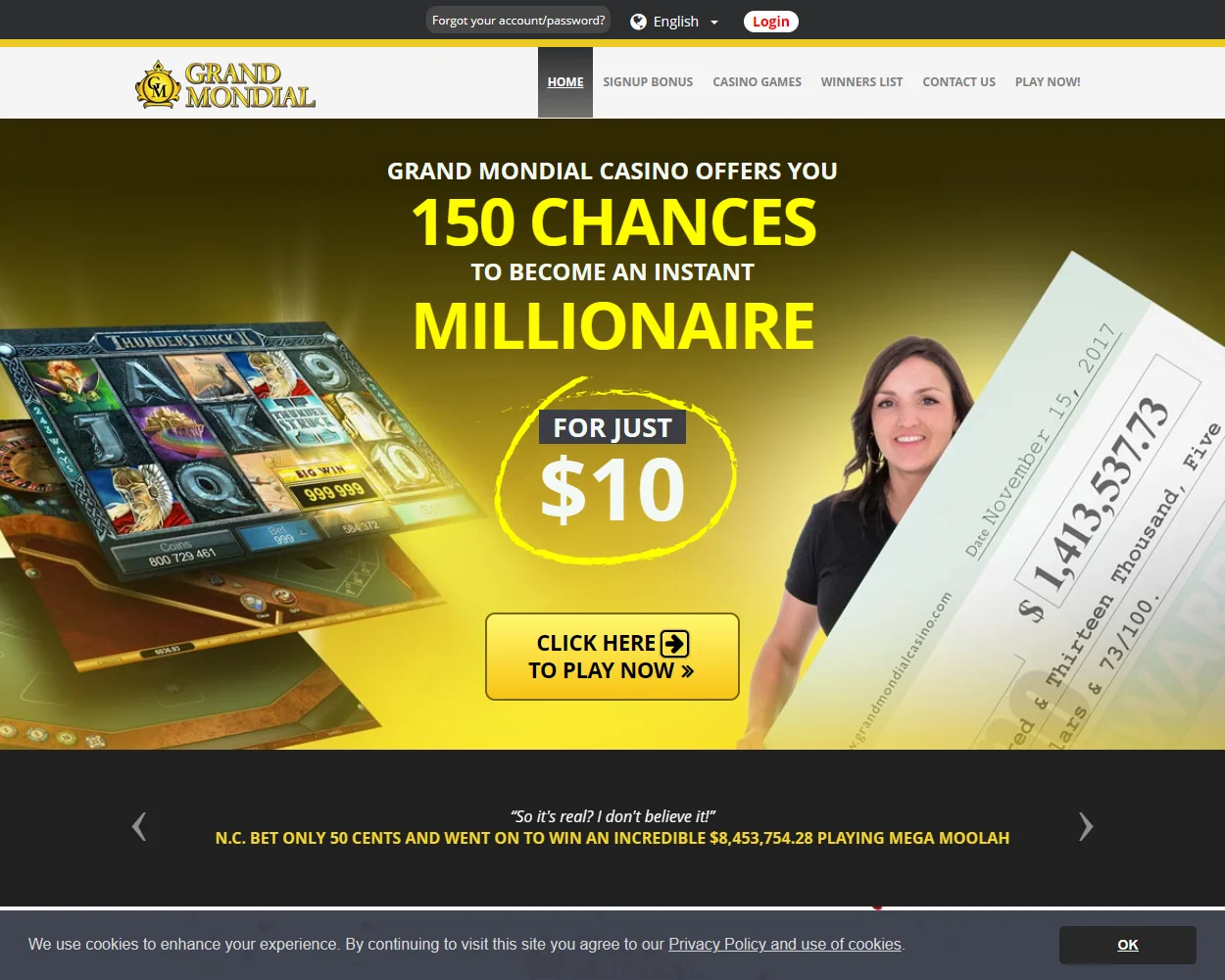 Grand Mondial Casino features