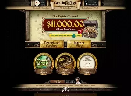 Captain Jack Casino features