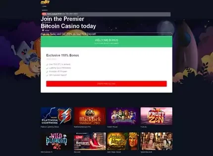 mBit Casino features