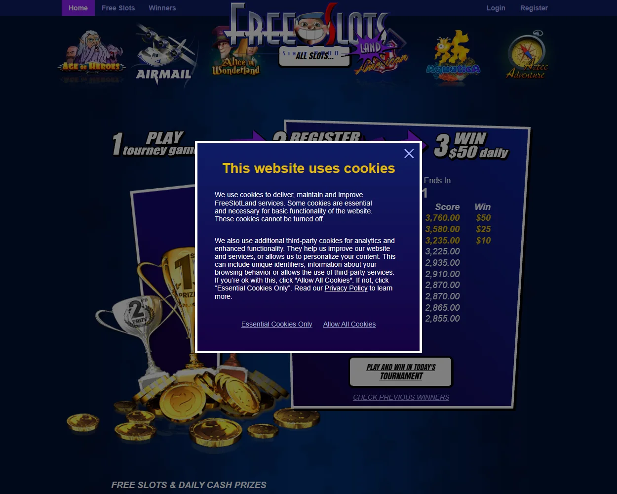 Free Slots Land features