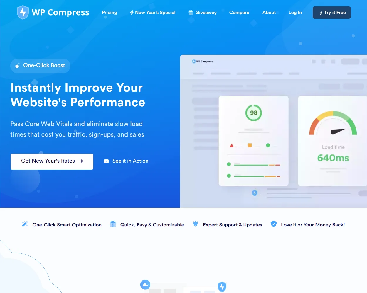 WP Compress features