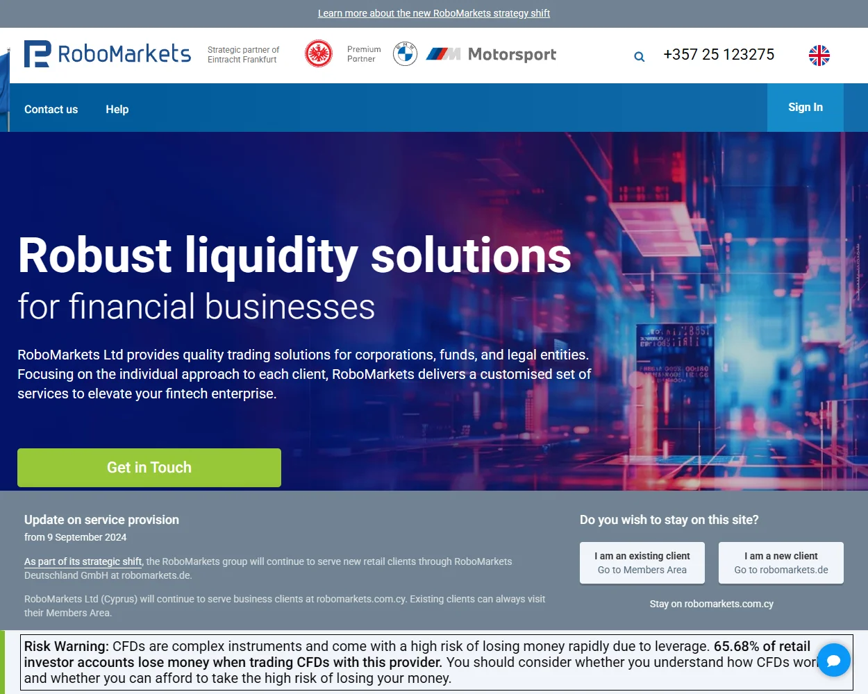 RoboMarkets features