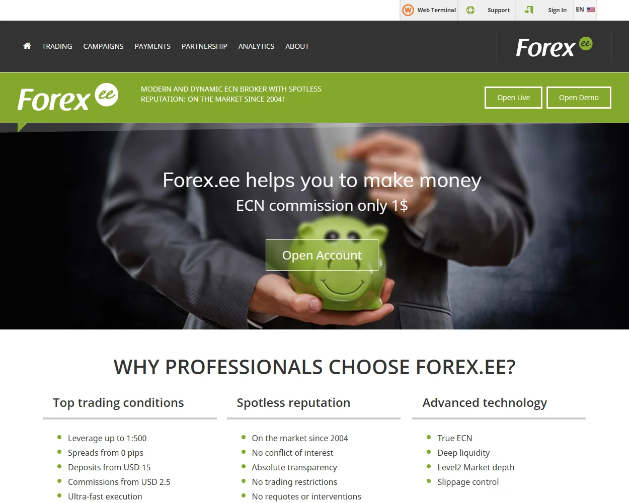 ForexEE features