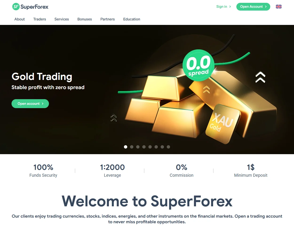 SuperForex features