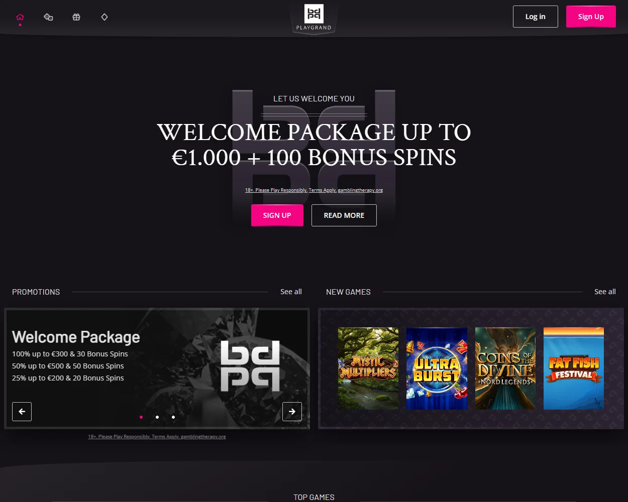 Play Grand Casino features