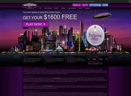 Jackpot City Casino features