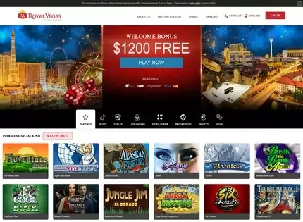 Royal Vegas Casino features