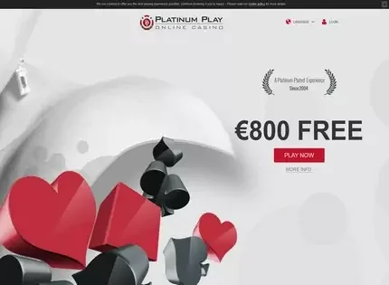 Platinum Play Casino features