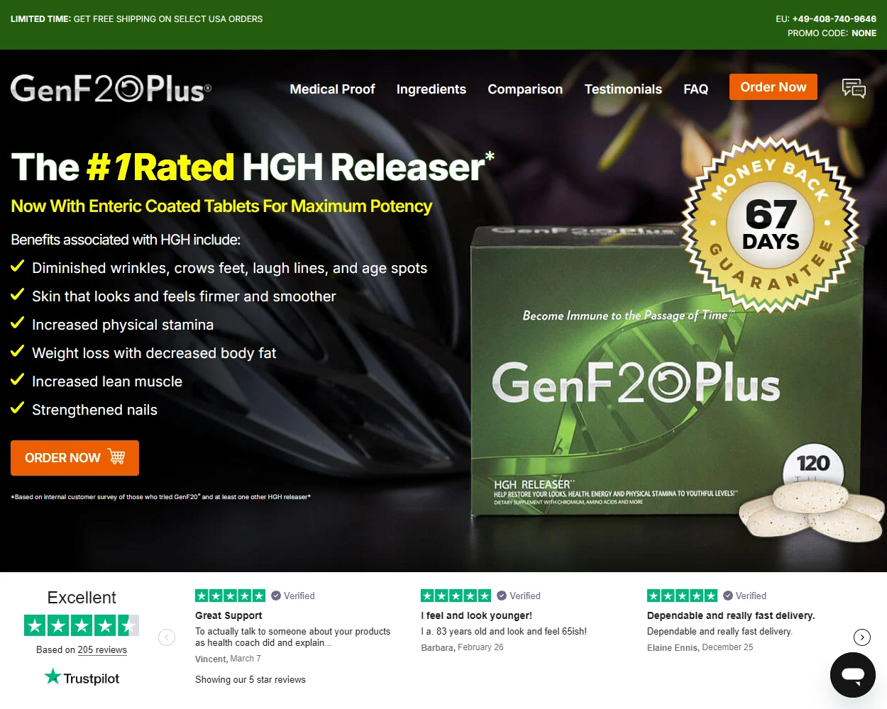 GenF20 Plus features