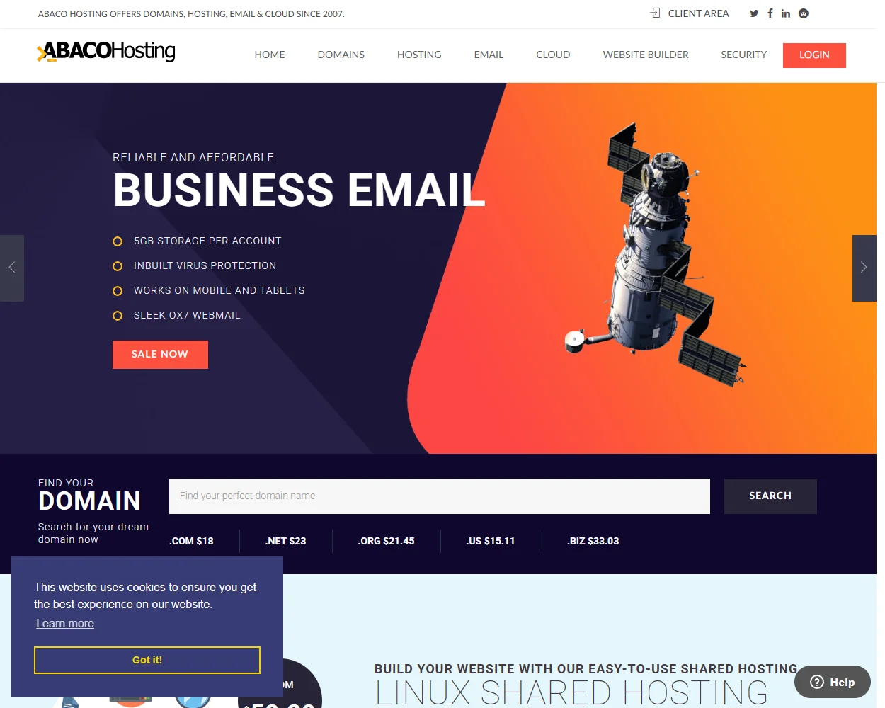 Abaco Hosting features