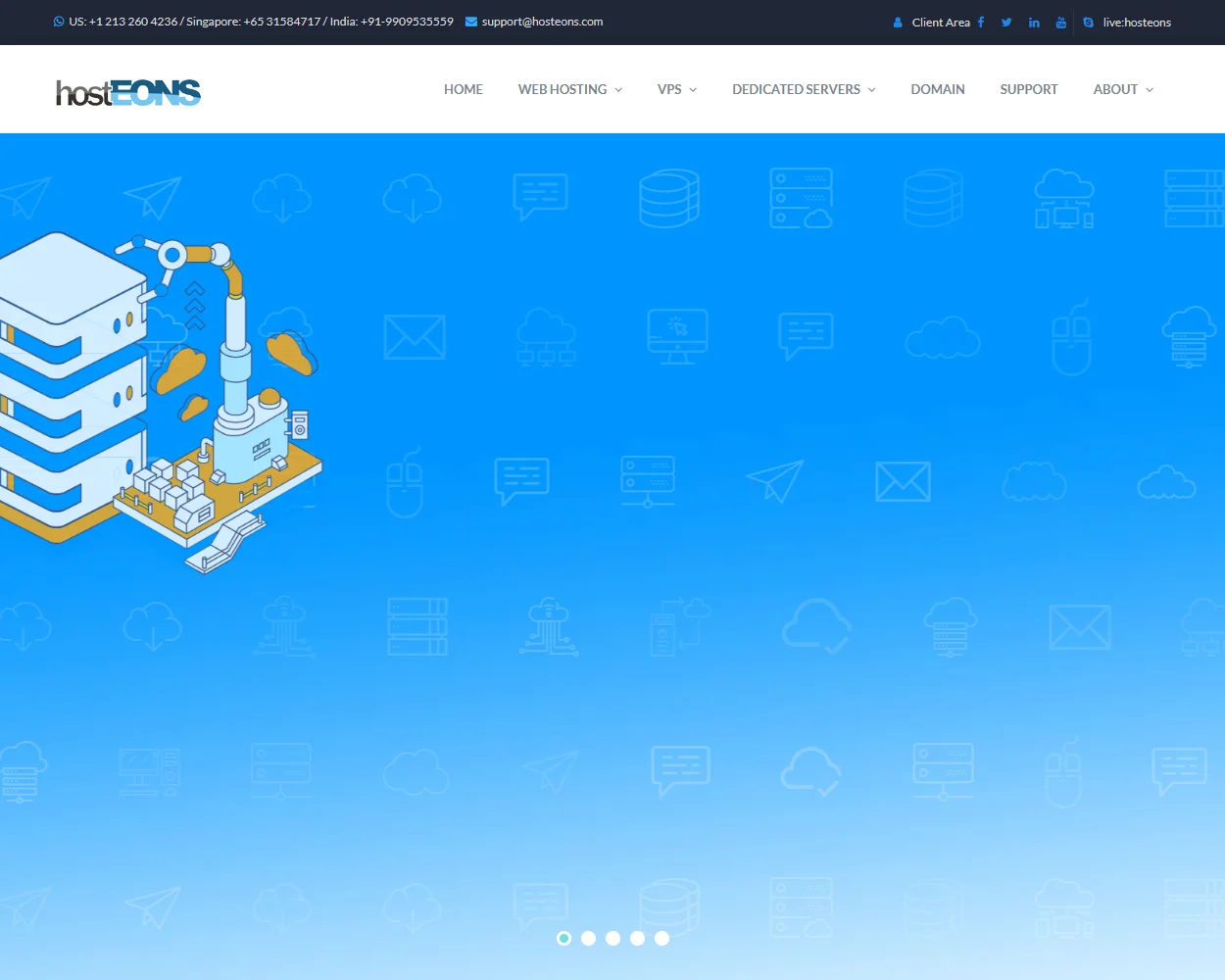 hostEONS.com features