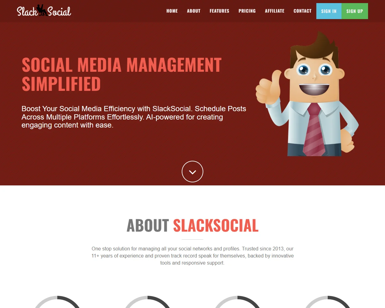 SlackSocial features