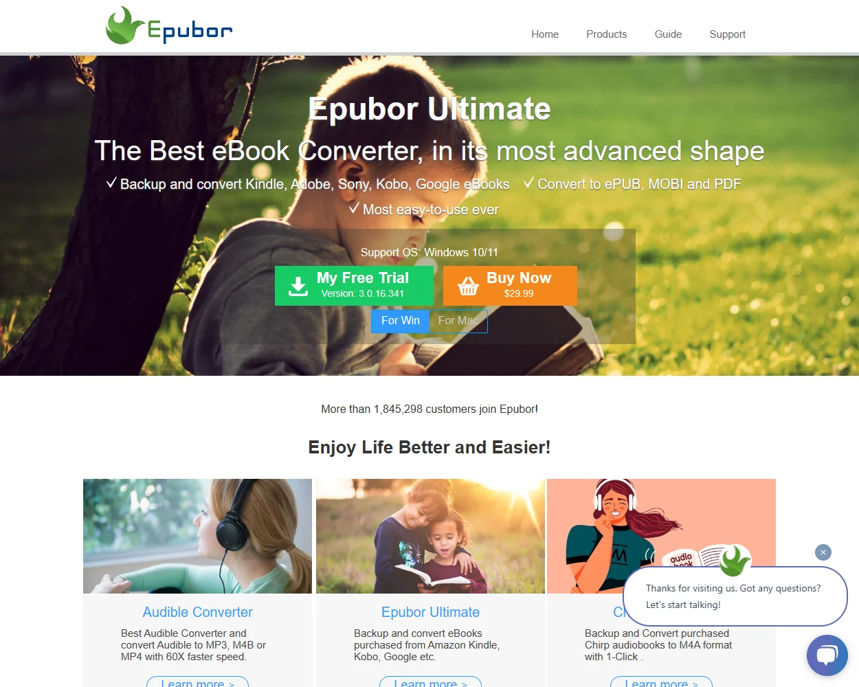 Epubor features