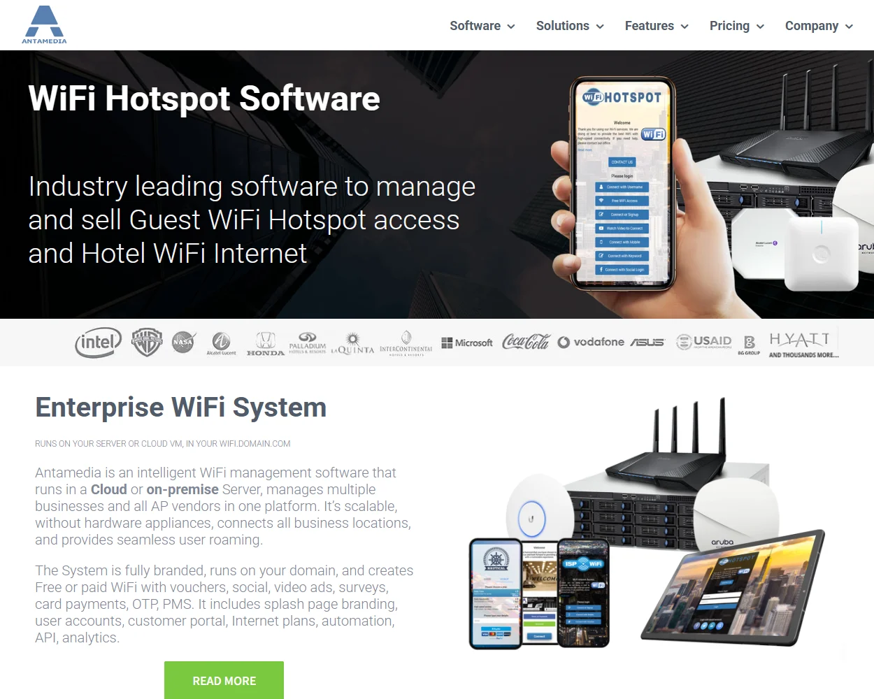 Antamedia HotSpot features