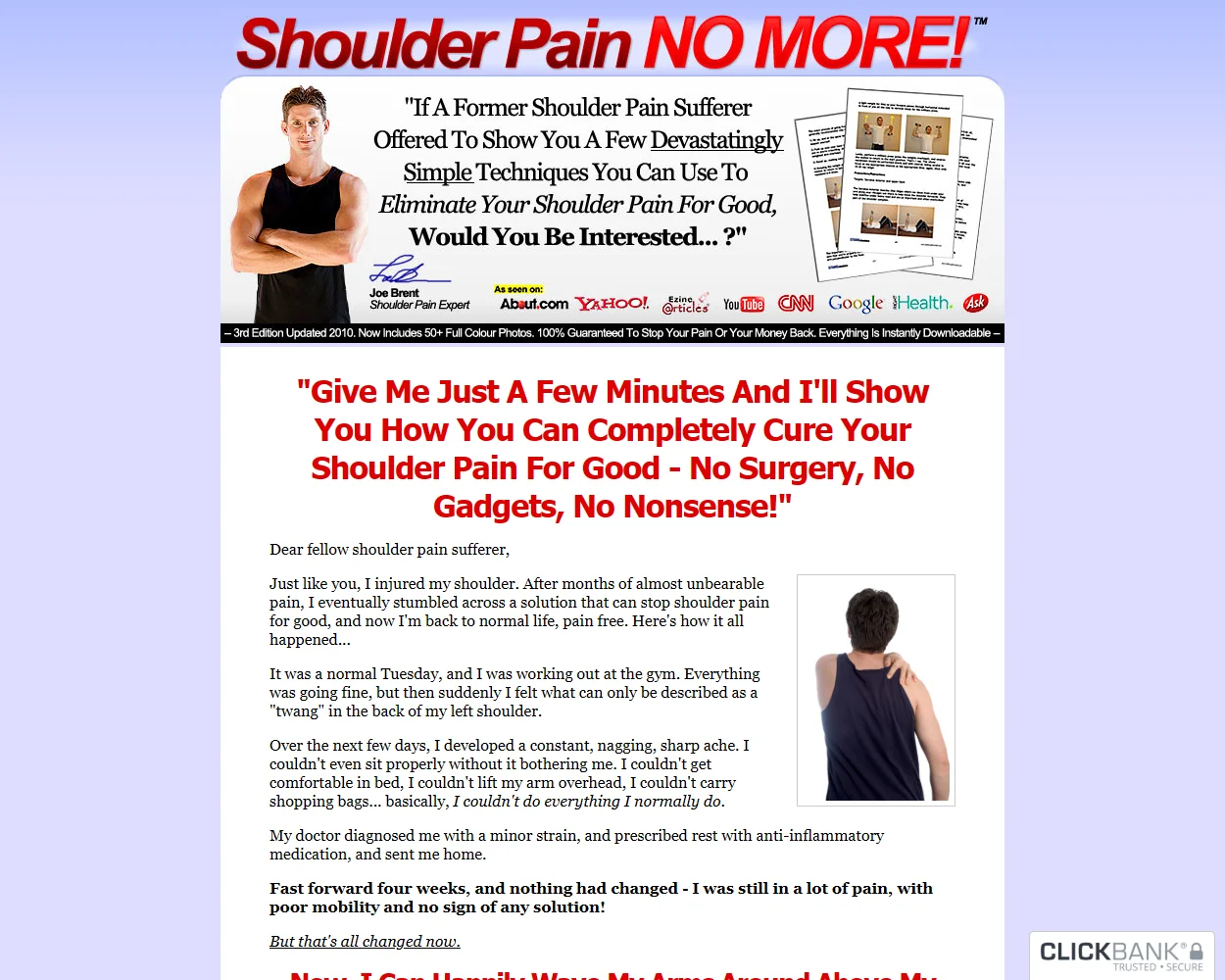 Shoulder Pain No More features