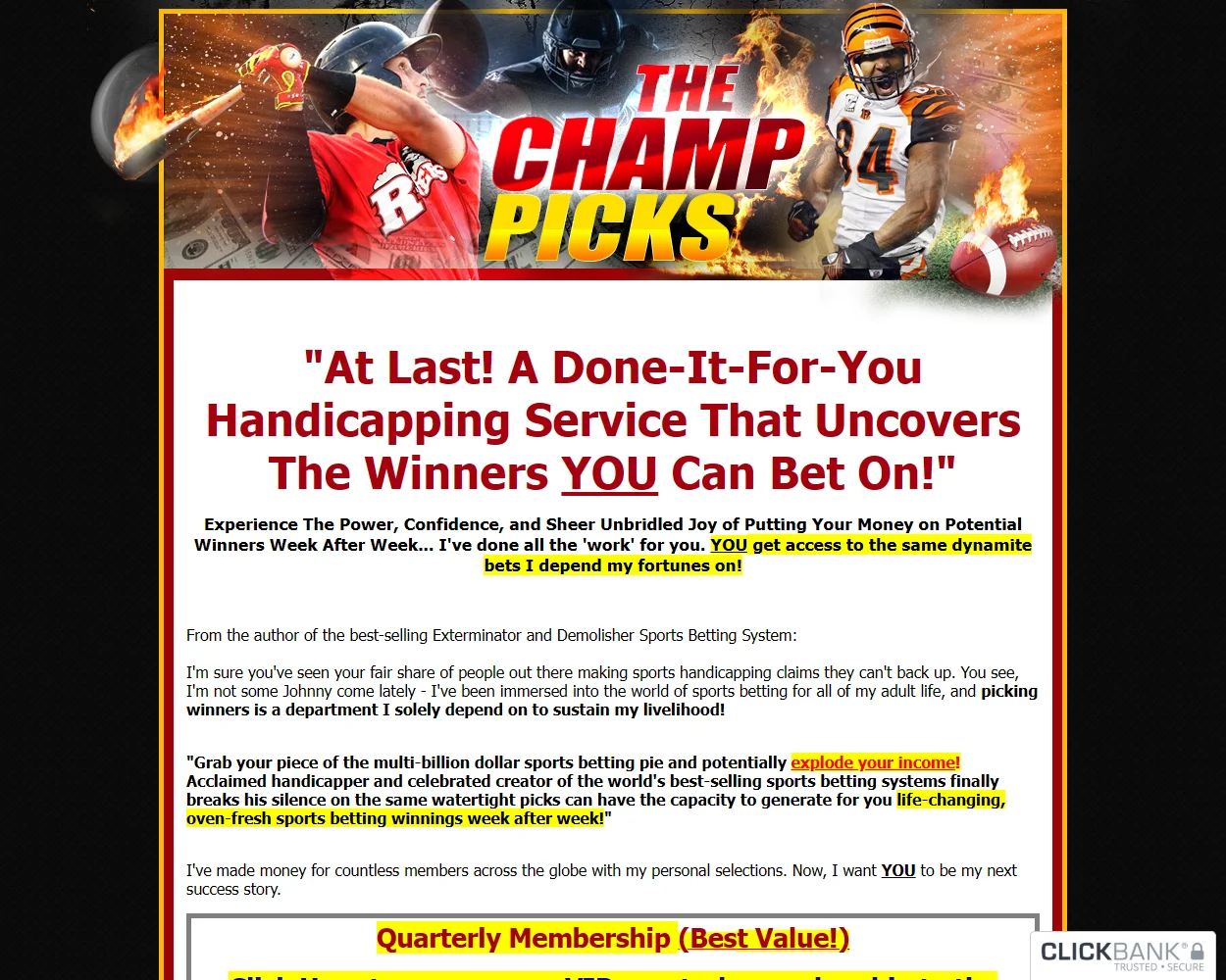 The Champ Picks features