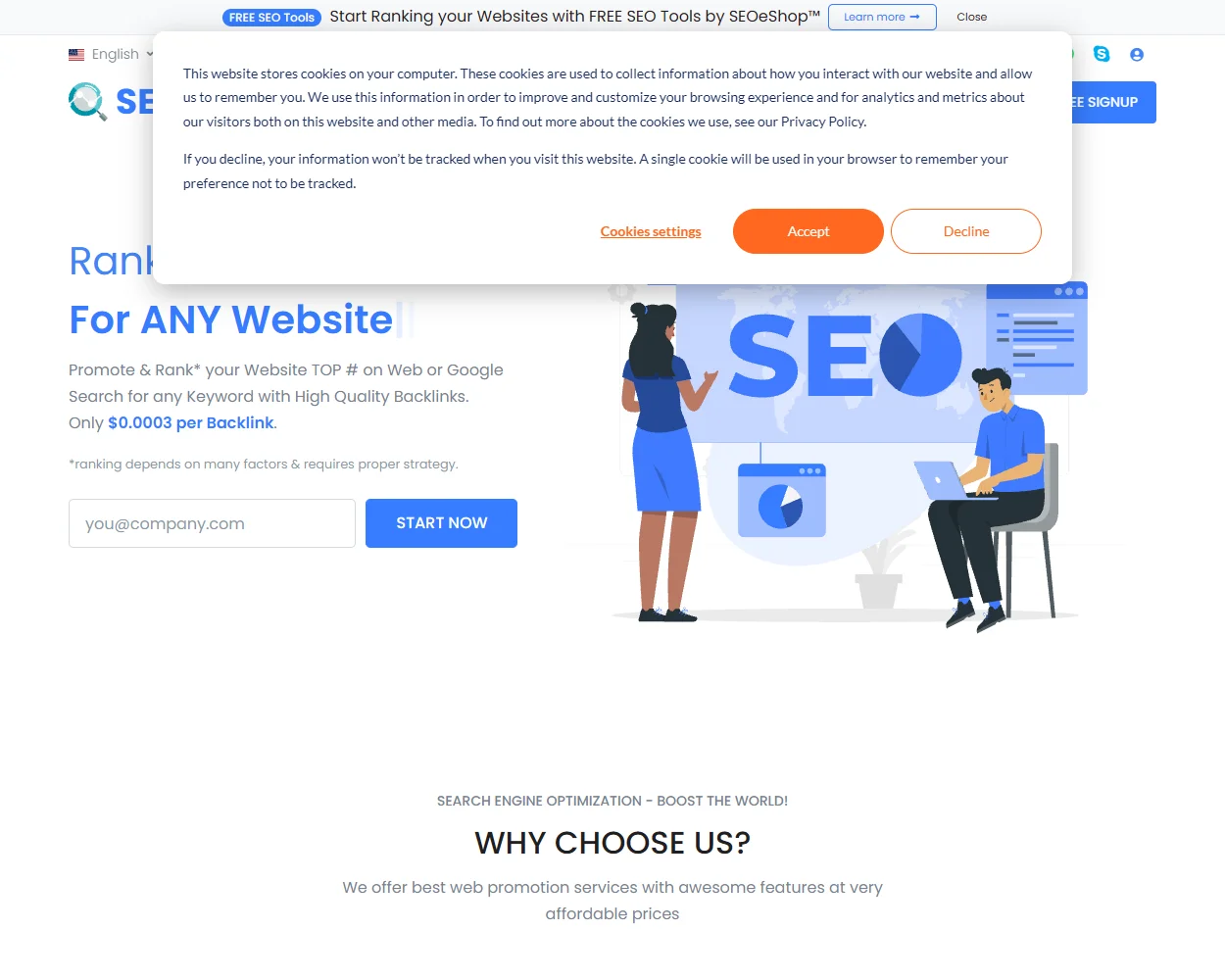 SEOeShop.com features