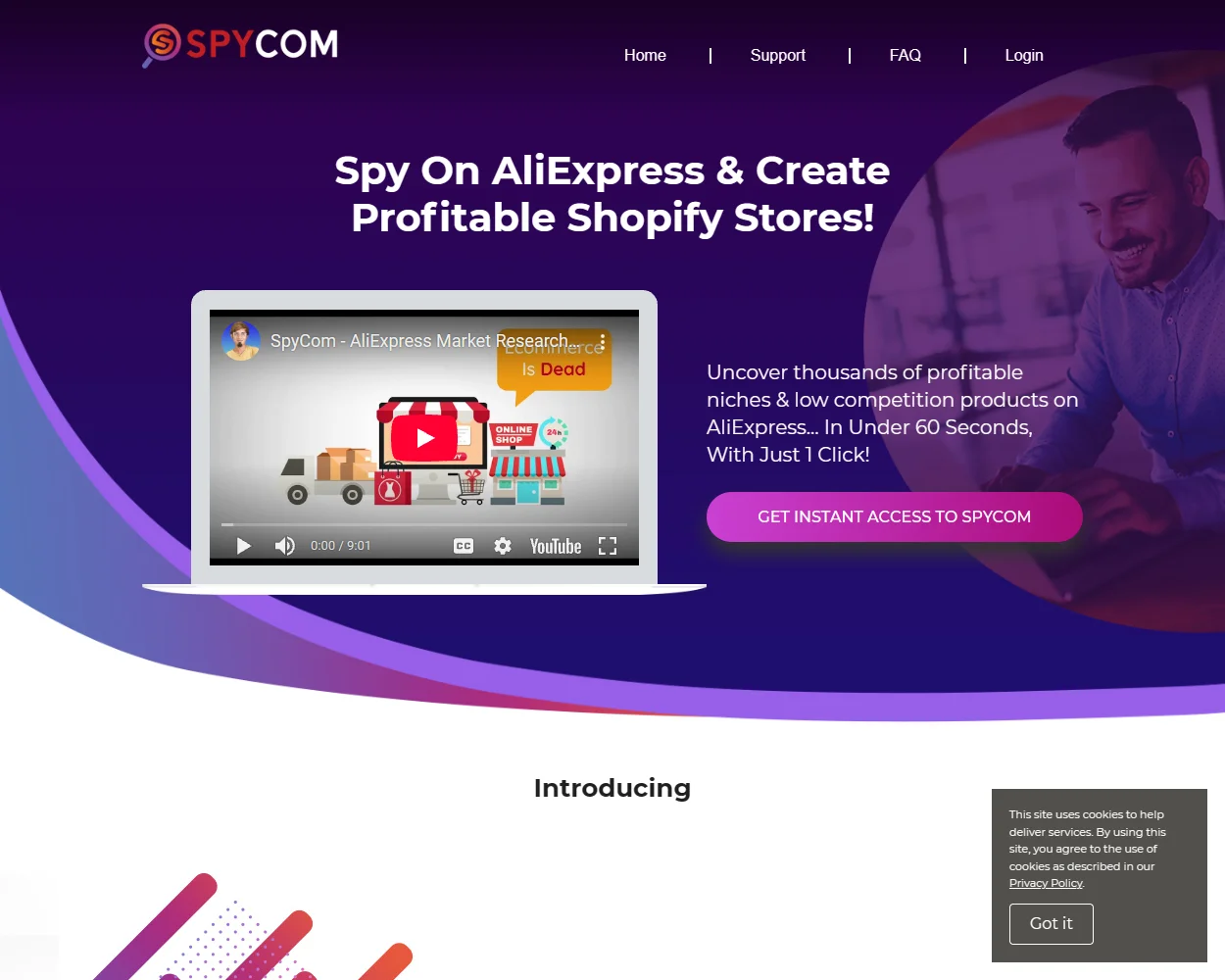 SpyCom features