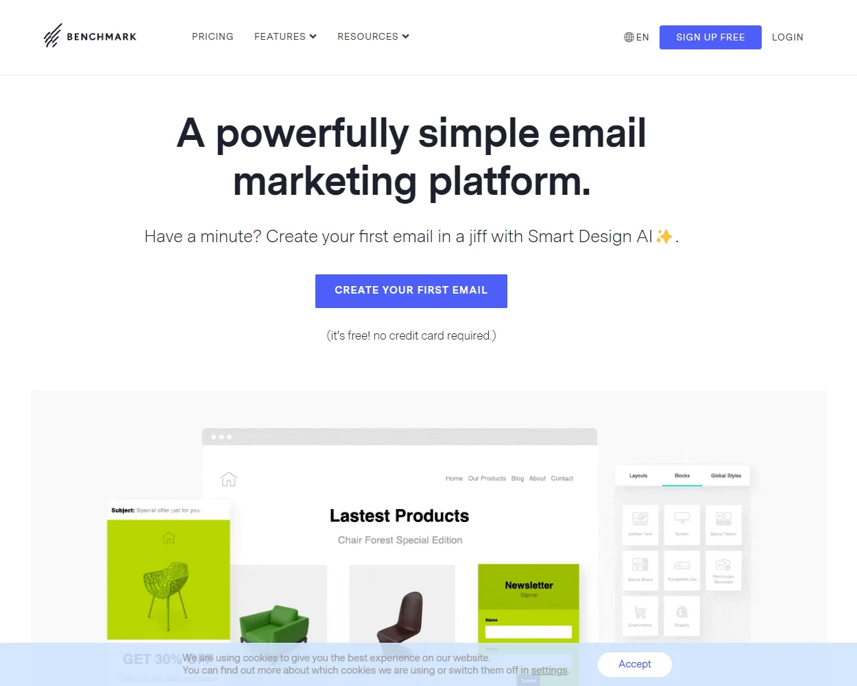 Benchmark Email features