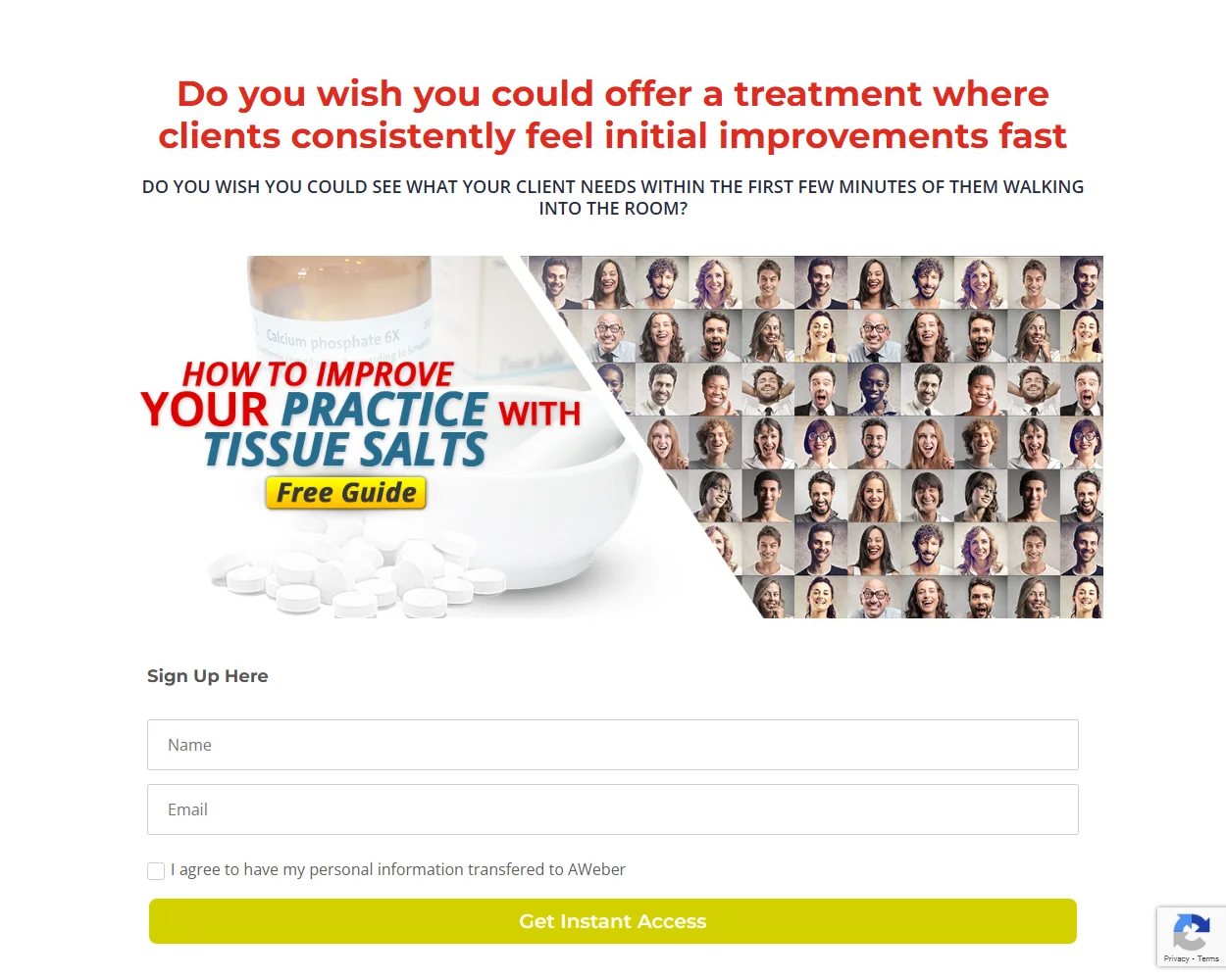 Tissue Salts Training features