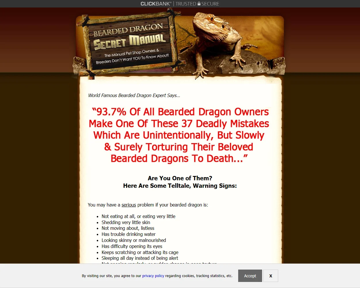 Bearded Dragon Secret Manual features