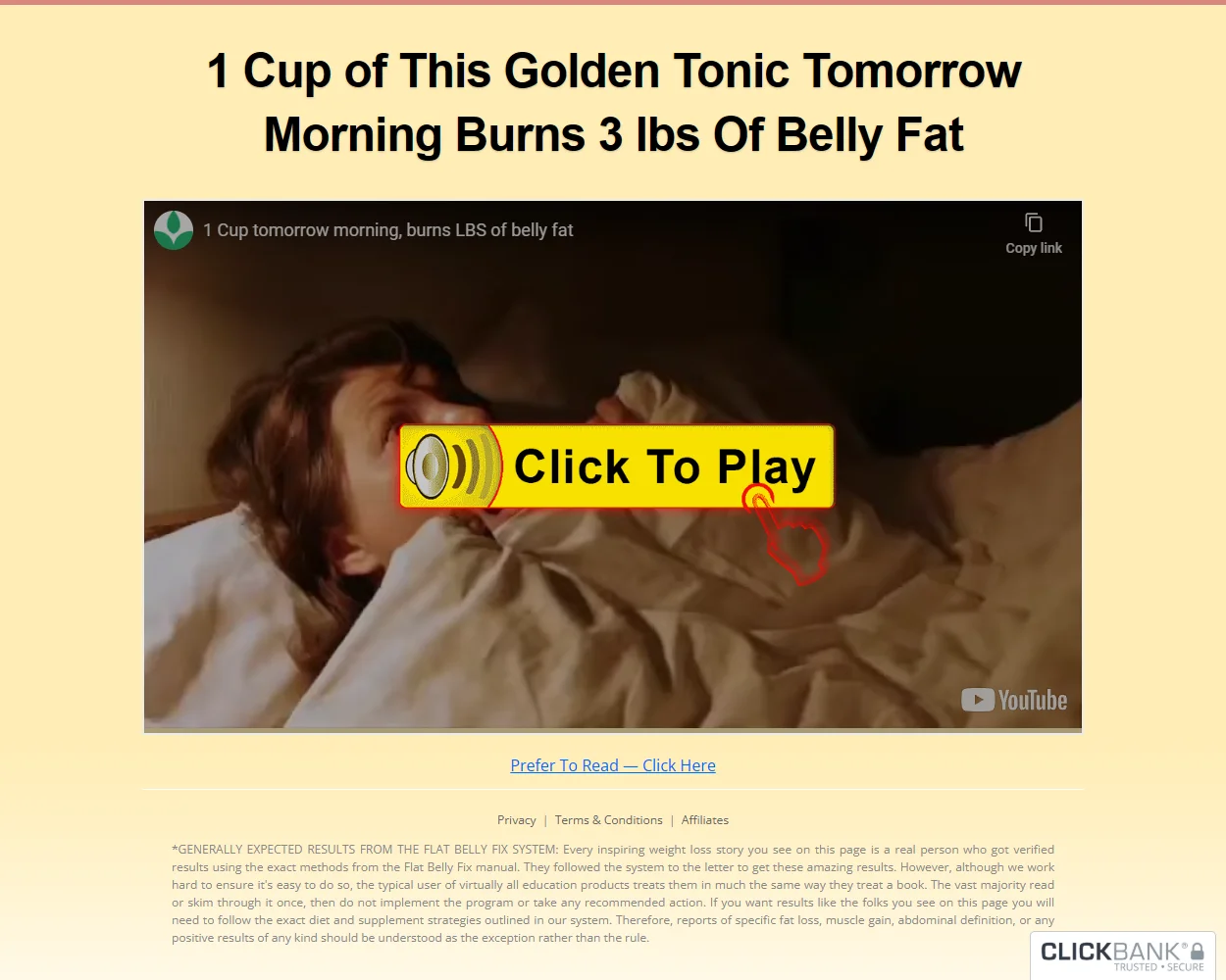 The Flat Belly Fix features