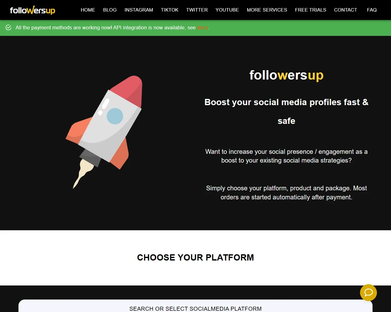 Followersup features