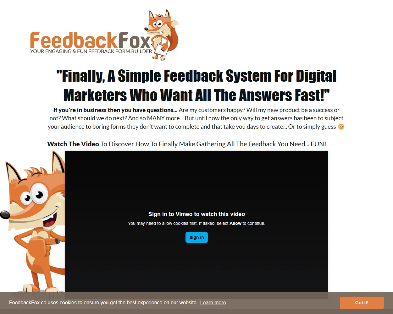 FeedBackFox features