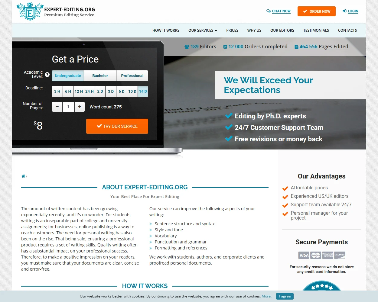 Expert-Editing.org features
