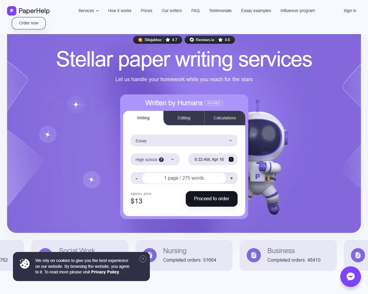 PaperHelp.org features