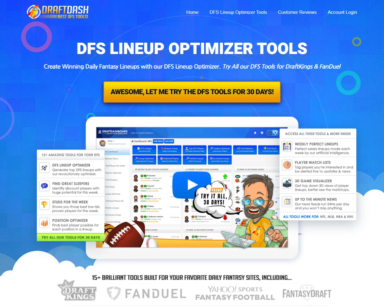 Draft Dashboard features