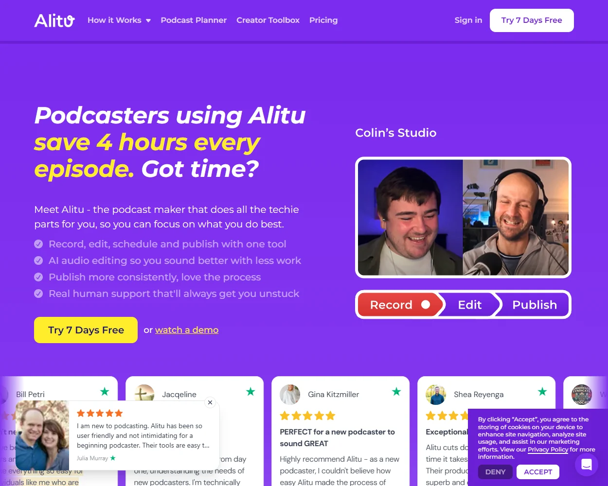 Alitu features