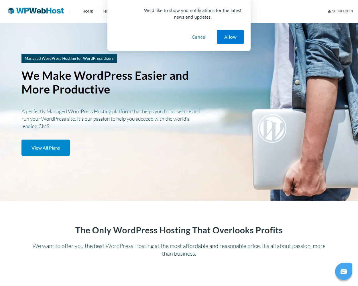 WPWebHost features