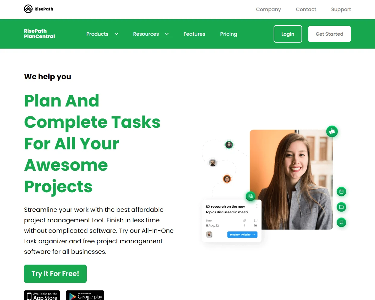 Plan Central features